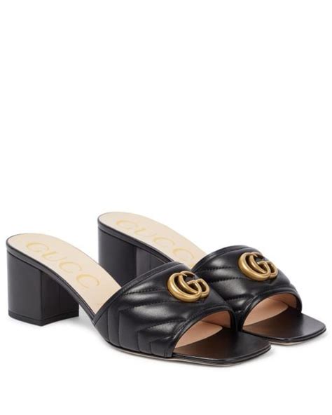 gucci quilted mules|gucci mules for women.